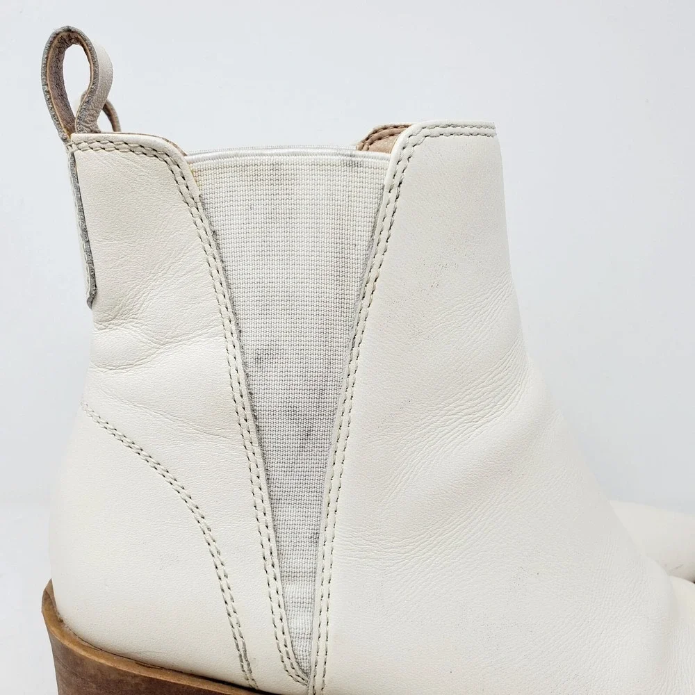 Steve Madden Ankle Boots Womens 9 Audience Bone Western Chelsea Shoes‎ Bootie